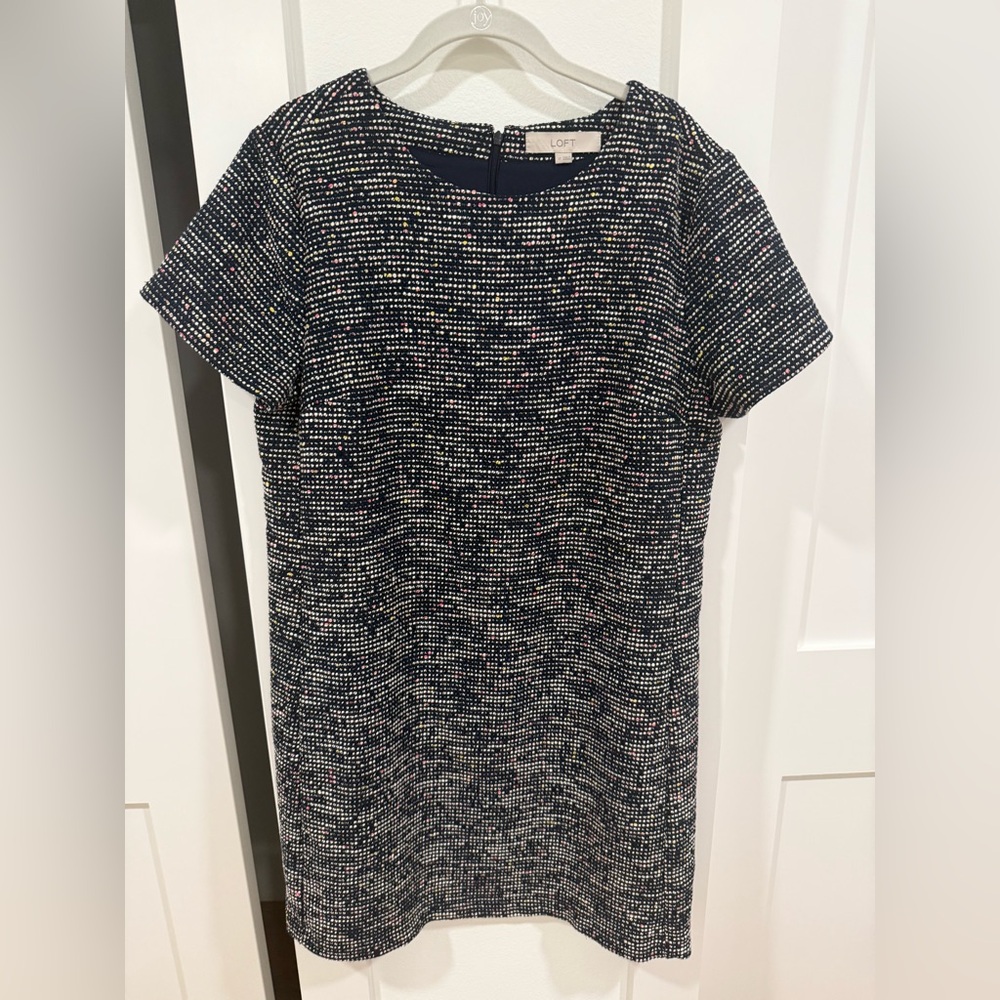 LOFT Kids Multicolor Tweed Dress